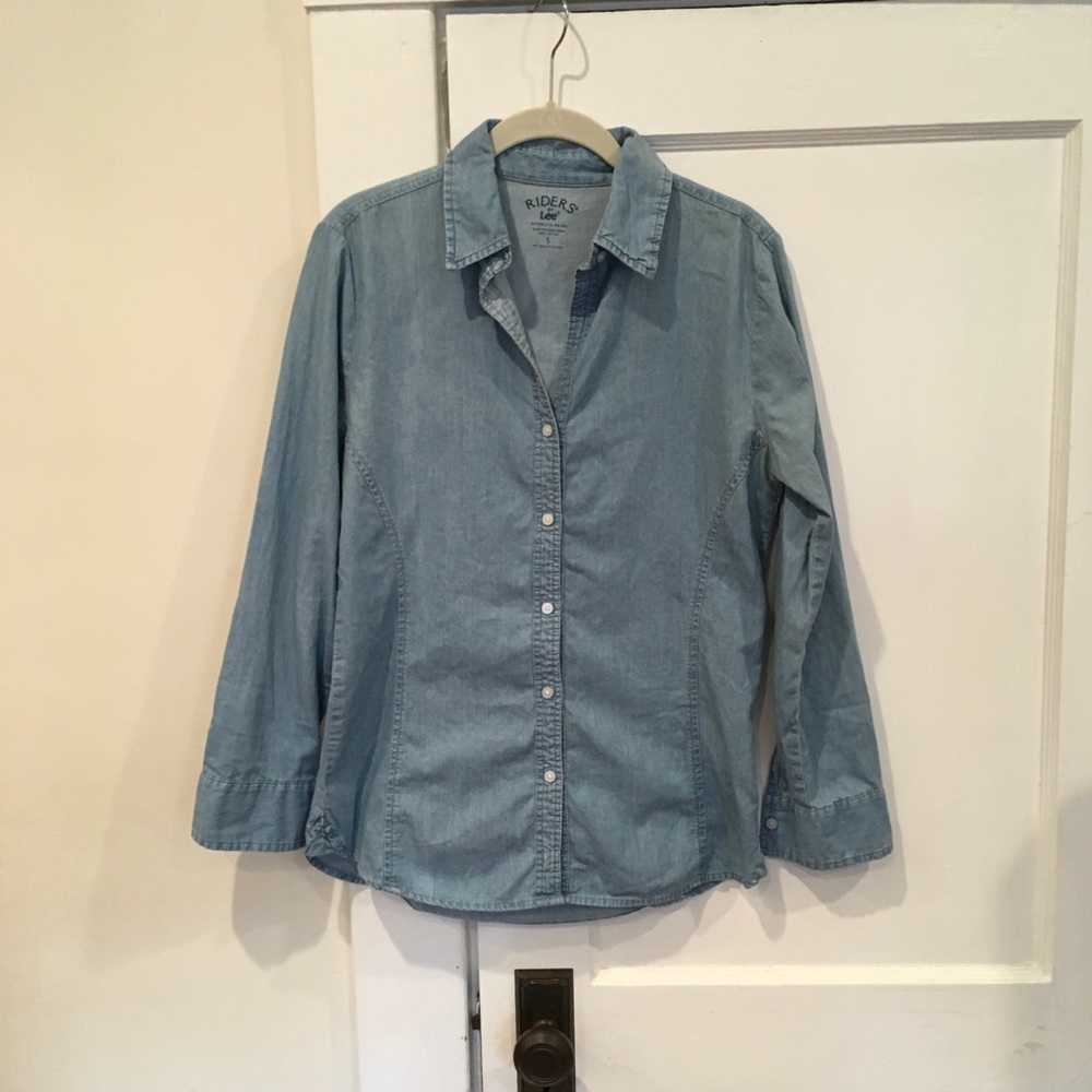 Chambray button down shirt Sz S
